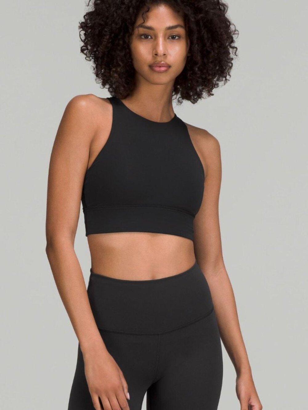 Lulu Lemon Energy Bra High Neck Long Line Tough *Medium Support, B–D Cup